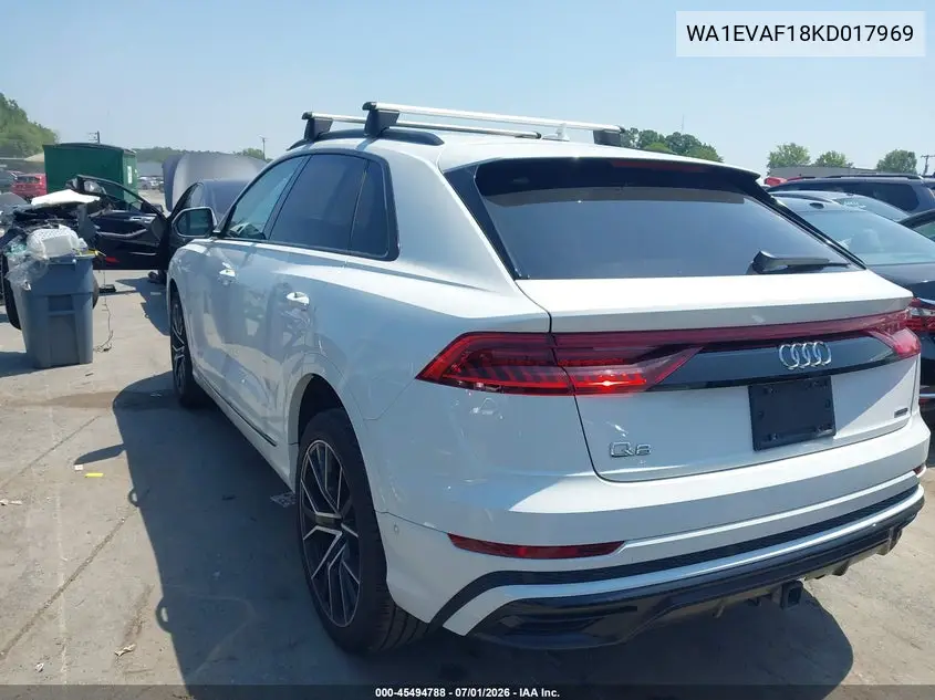 2019 Audi Q8 55 Premium VIN: WA1EVAF18KD017969 Lot: 45494788
