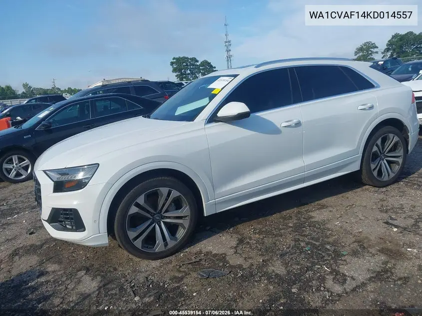 2019 Audi Q8 55 Premium VIN: WA1CVAF14KD014557 Lot: 45539154