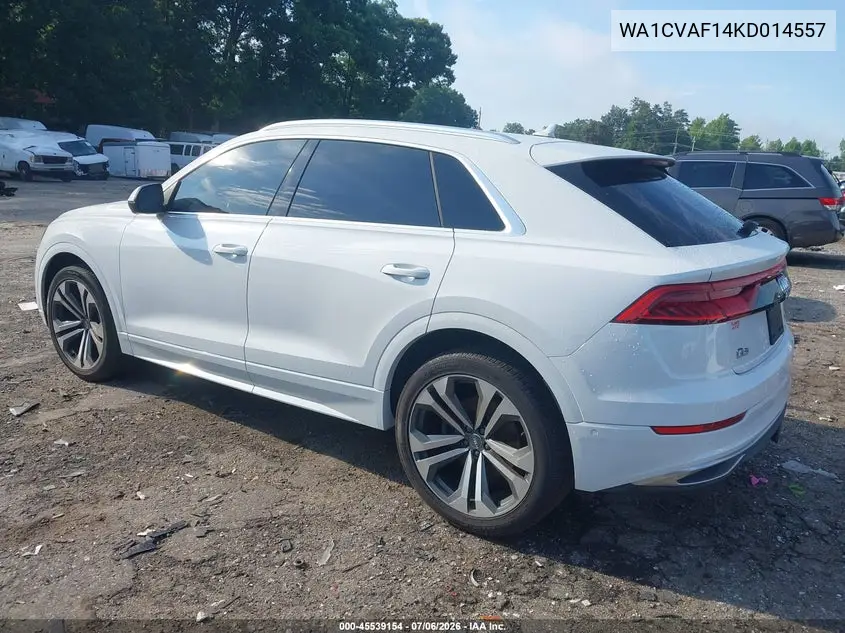 2019 Audi Q8 55 Premium VIN: WA1CVAF14KD014557 Lot: 45539154