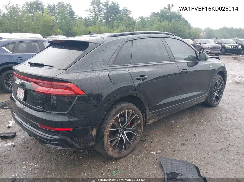 2019 Audi Q8 55 Premium VIN: WA1FVBF16KD025014 Lot: 45561095
