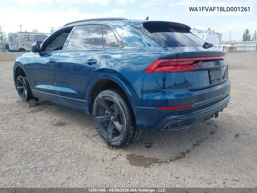 2020 Audi Q8 55 Technik VIN: WA1FVAF18LD001261 Lot: 12561595