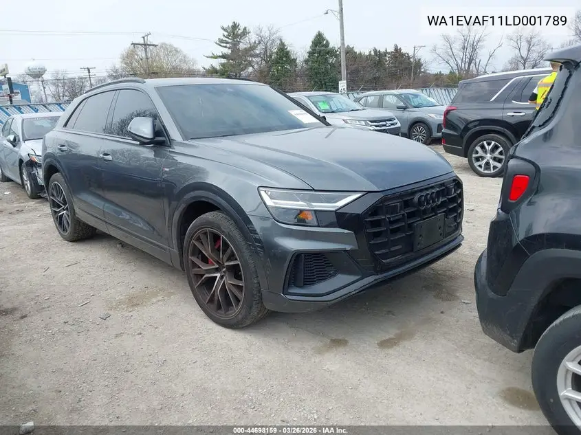 2020 Audi Q8 Premium Plus 55 Tfsi Quattro Tiptronic VIN: WA1EVAF11LD001789 Lot: 44698159