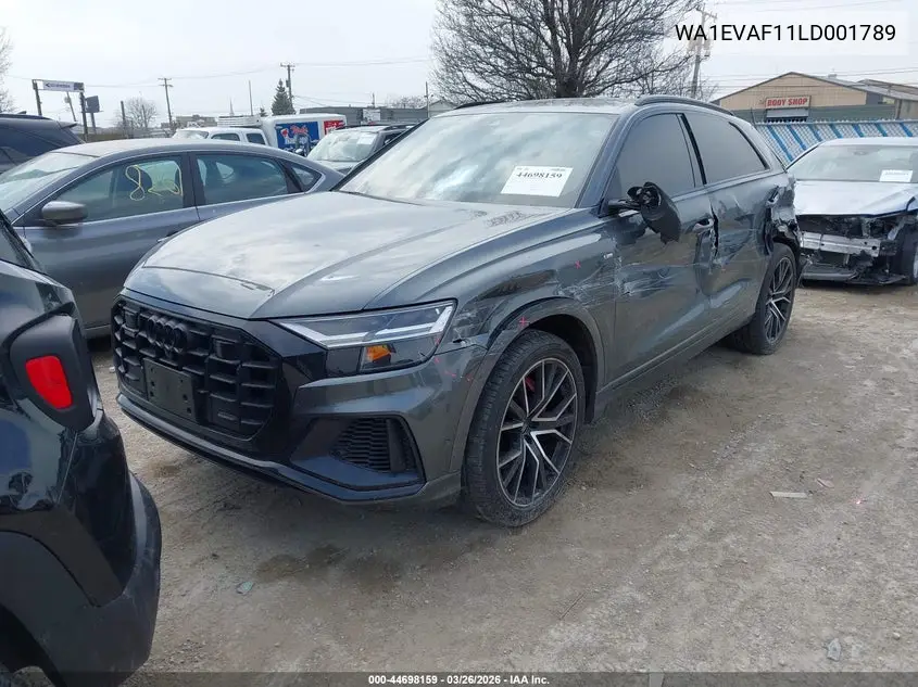 2020 Audi Q8 Premium Plus 55 Tfsi Quattro Tiptronic VIN: WA1EVAF11LD001789 Lot: 44698159