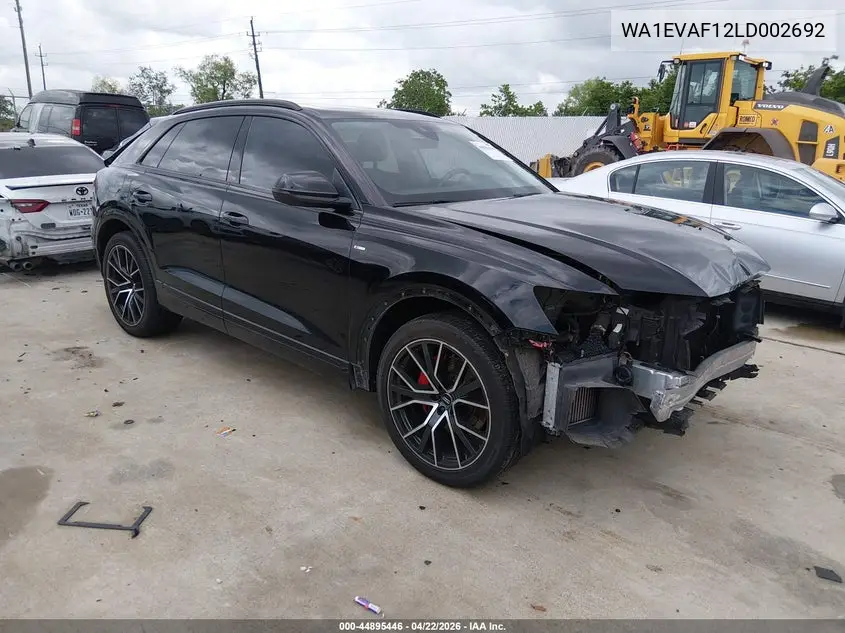 2020 Audi Q8 Premium Plus 55 Tfsi Quattro Tiptronic VIN: WA1EVAF12LD002692 Lot: 44895446