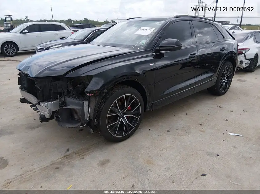 2020 Audi Q8 Premium Plus 55 Tfsi Quattro Tiptronic VIN: WA1EVAF12LD002692 Lot: 44895446