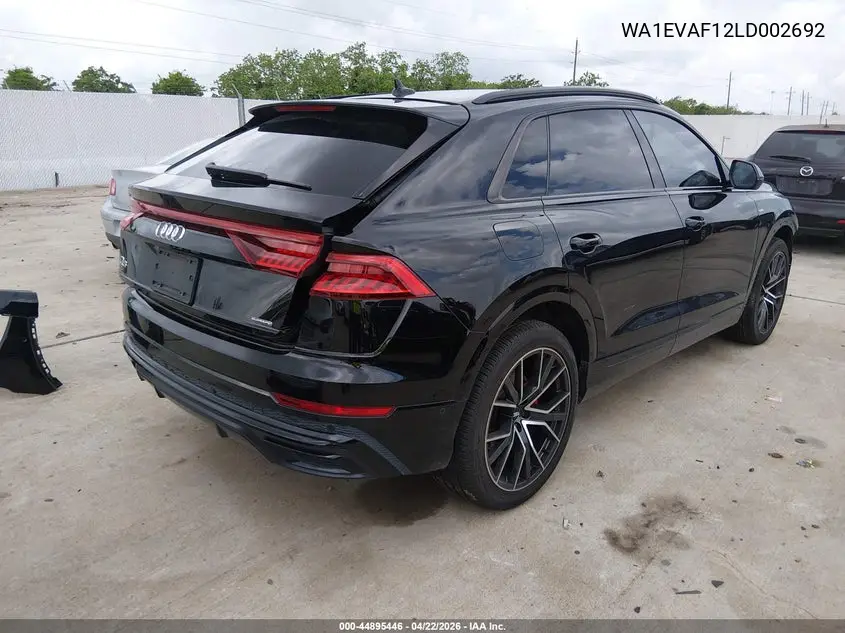 2020 Audi Q8 Premium Plus 55 Tfsi Quattro Tiptronic VIN: WA1EVAF12LD002692 Lot: 44895446