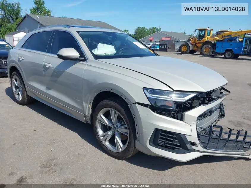 2020 Audi Q8 Premium Plus 55 Tfsi Quattro Tiptronic VIN: WA1BVAF13LD014028 Lot: 45376657