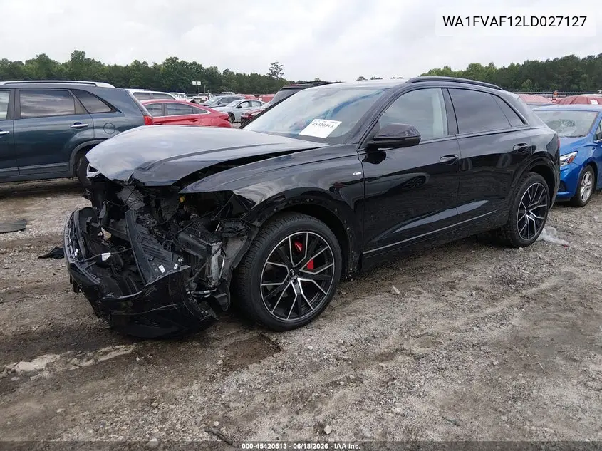 2020 Audi Q8 Prestige 55 Tfsi Quattro Tiptronic VIN: WA1FVAF12LD027127 Lot: 45420513