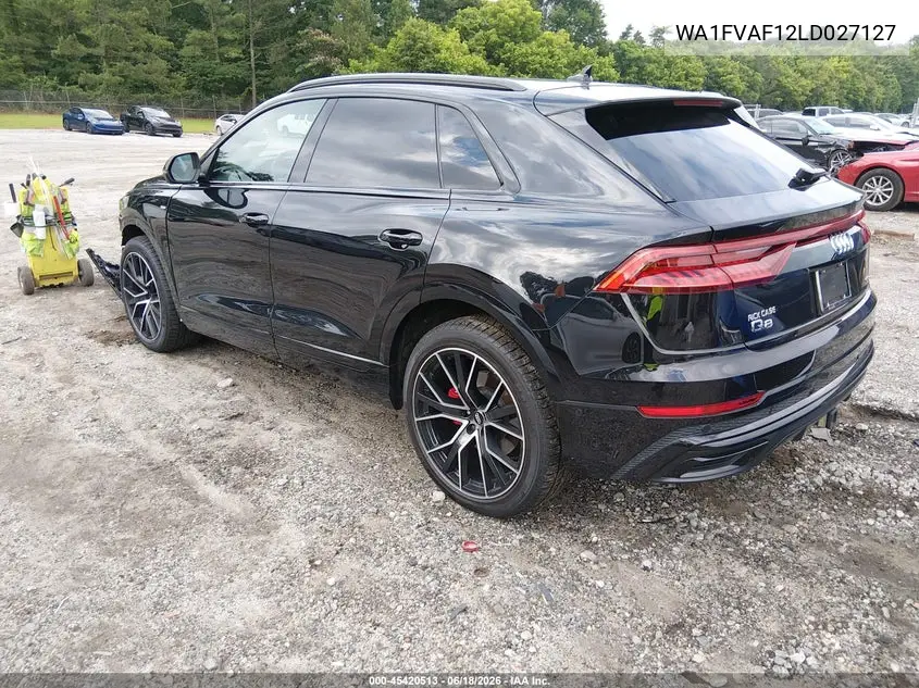 2020 Audi Q8 Prestige 55 Tfsi Quattro Tiptronic VIN: WA1FVAF12LD027127 Lot: 45420513