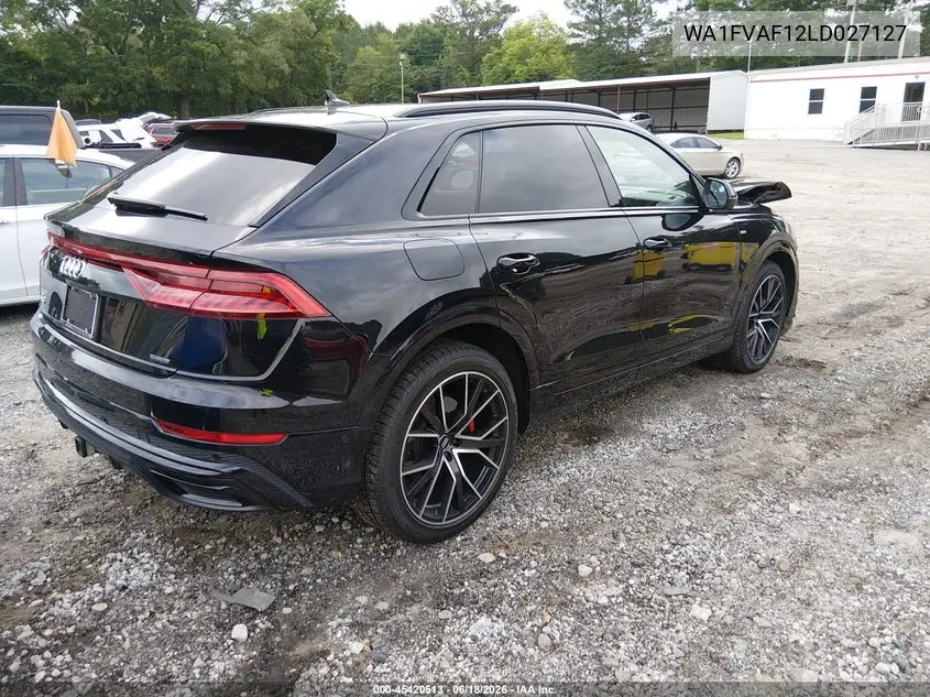 2020 Audi Q8 Prestige 55 Tfsi Quattro Tiptronic VIN: WA1FVAF12LD027127 Lot: 45420513