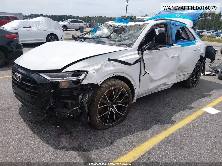 2020 Audi Q8 Premium Plus 55 Tfsi Quattro Tiptronic VIN: WA1EVAF11LD016079 Lot: 45468594