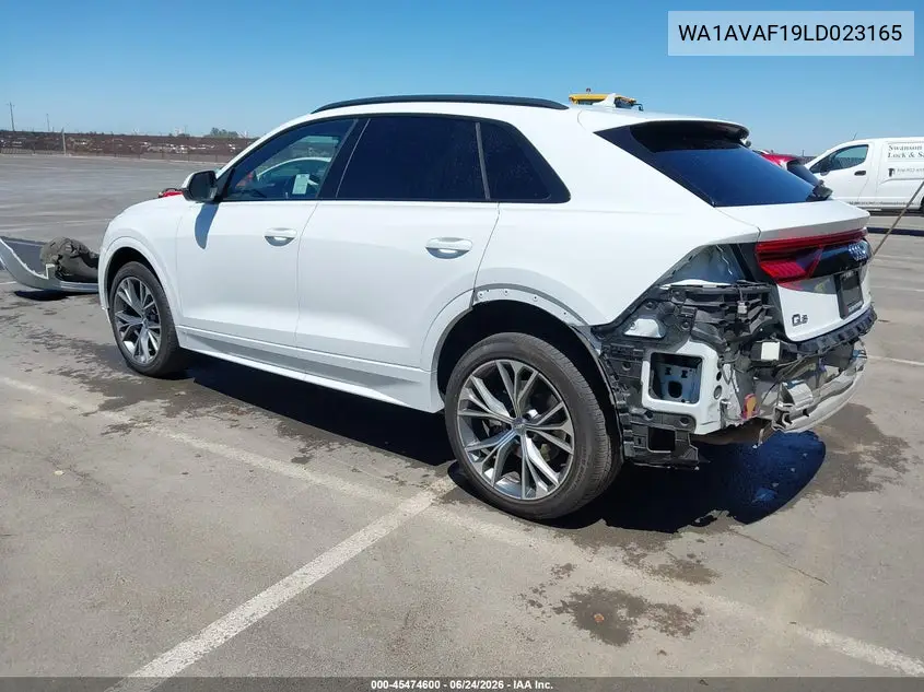 2020 Audi Q8 Premium 55 Tfsi Quattro Tiptronic VIN: WA1AVAF19LD023165 Lot: 45474600
