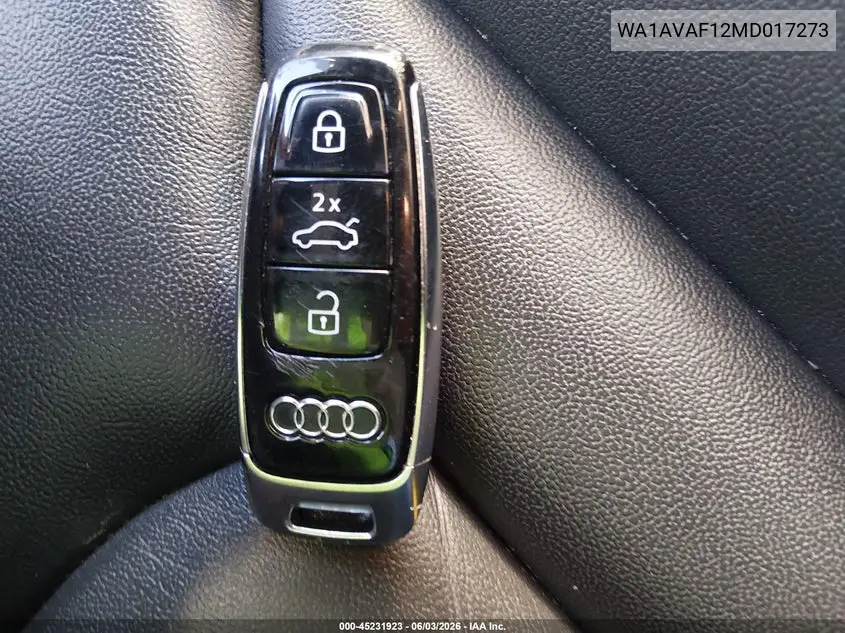 2021 Audi Q8 Premium 55 Tfsi Quattro Tiptronic VIN: WA1AVAF12MD017273 Lot: 45231923