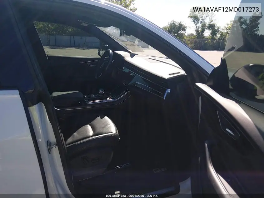 2021 Audi Q8 Premium 55 Tfsi Quattro Tiptronic VIN: WA1AVAF12MD017273 Lot: 45231923