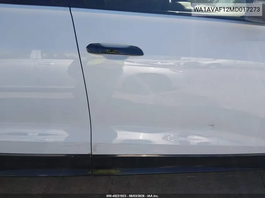 2021 Audi Q8 Premium 55 Tfsi Quattro Tiptronic VIN: WA1AVAF12MD017273 Lot: 45231923