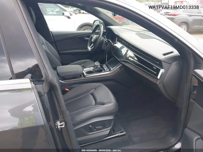 2021 Audi Q8 Prestige 55 Tfsi Quattro Tiptronic VIN: WA1FVAF19MD013338 Lot: 45288499