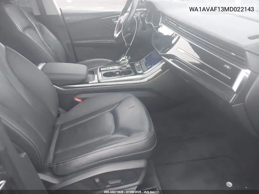 2021 Audi Q8 Premium 55 Tfsi Quattro Tiptronic VIN: WA1AVAF13MD022143 Lot: 45571828