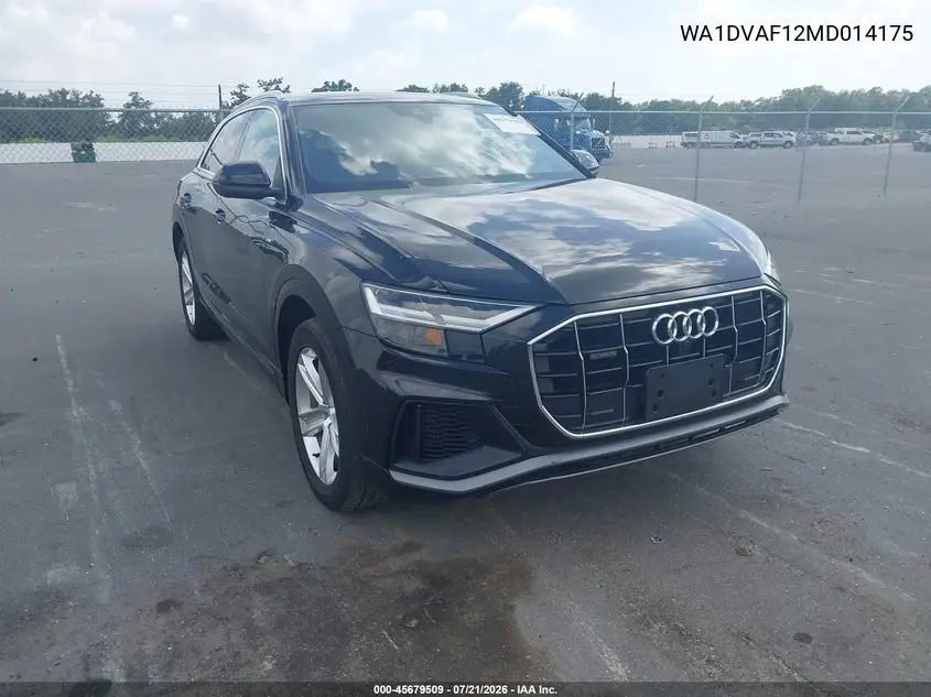 2021 Audi Q8 55 Progressiv VIN: WA1DVAF12MD014175 Lot: 45679509