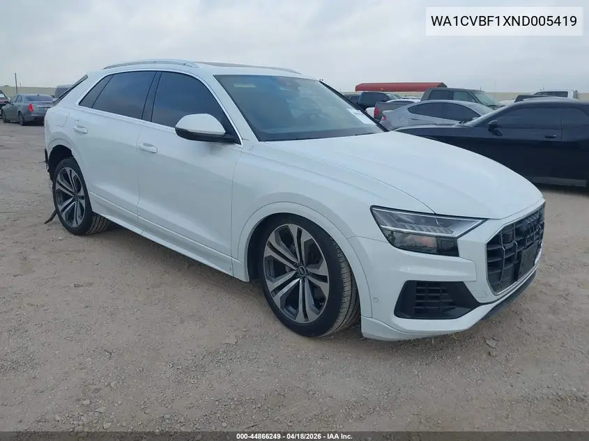 2022 Audi Q8 Prestige 55 Tfsi Quattro Tiptronic VIN: WA1CVBF1XND005419 Lot: 44866249
