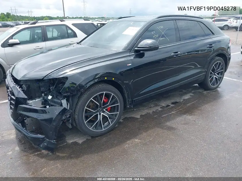 2023 Audi Q8 Prestige 55 Tfsi Quattro Tiptronic VIN: WA1FVBF19PD045278 Lot: 45188399