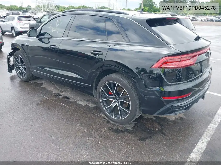 2023 Audi Q8 Prestige 55 Tfsi Quattro Tiptronic VIN: WA1FVBF19PD045278 Lot: 45188399