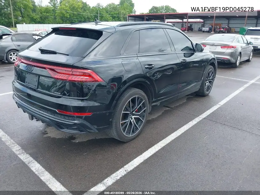 2023 Audi Q8 Prestige 55 Tfsi Quattro Tiptronic VIN: WA1FVBF19PD045278 Lot: 45188399