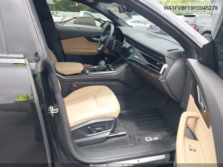 2023 Audi Q8 Prestige 55 Tfsi Quattro Tiptronic VIN: WA1FVBF19PD045278 Lot: 45188399