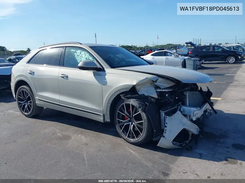 2023 Audi Q8 Prestige 55 Tfsi Quattro Tiptronic VIN: WA1FVBF18PD045613 Lot: 45514776