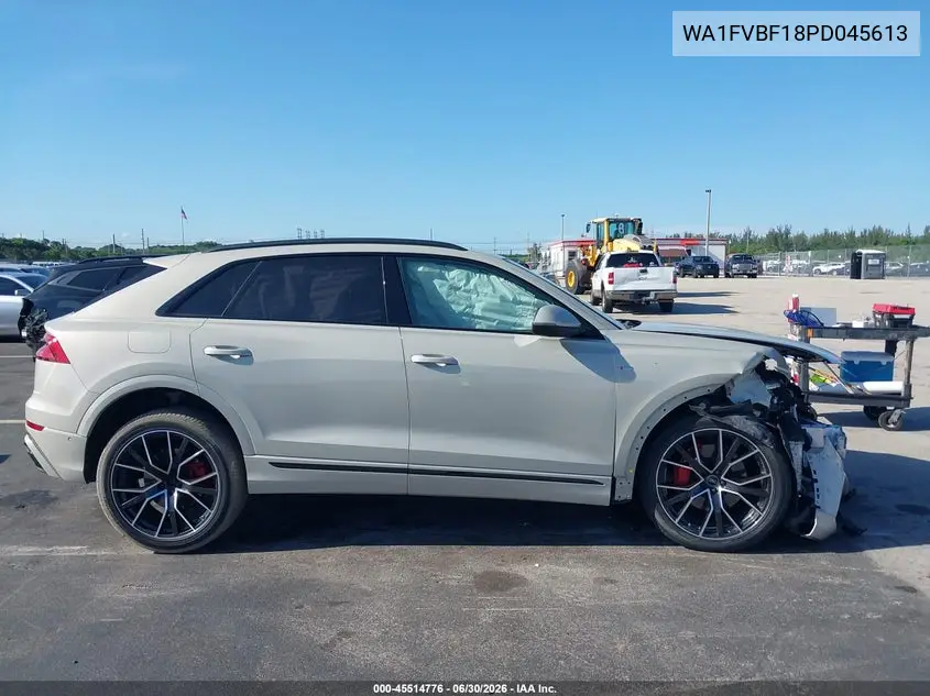 2023 Audi Q8 Prestige 55 Tfsi Quattro Tiptronic VIN: WA1FVBF18PD045613 Lot: 45514776