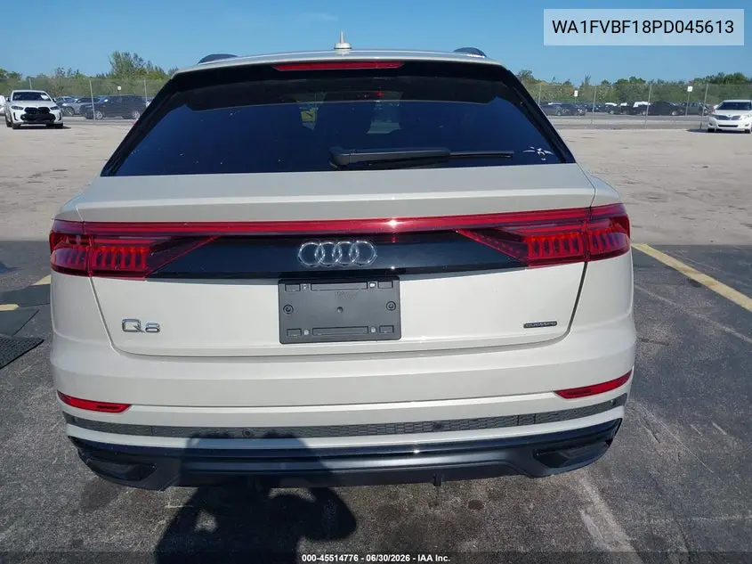 2023 Audi Q8 Prestige 55 Tfsi Quattro Tiptronic VIN: WA1FVBF18PD045613 Lot: 45514776