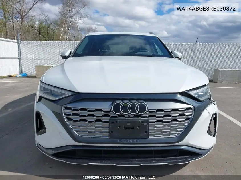 2024 Audi Q8 E-Tron VIN: WA14ABGE8RB030872 Lot: 12608280