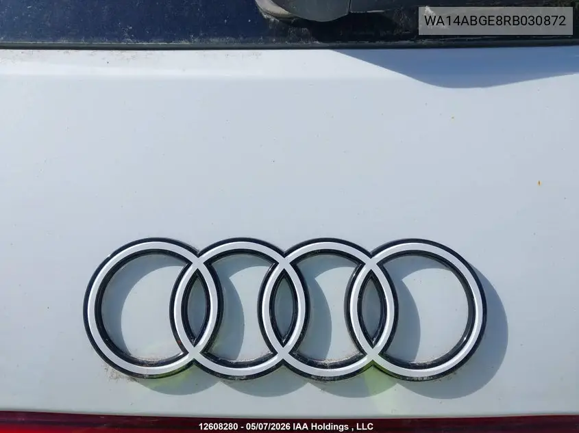 2024 Audi Q8 E-Tron VIN: WA14ABGE8RB030872 Lot: 12608280