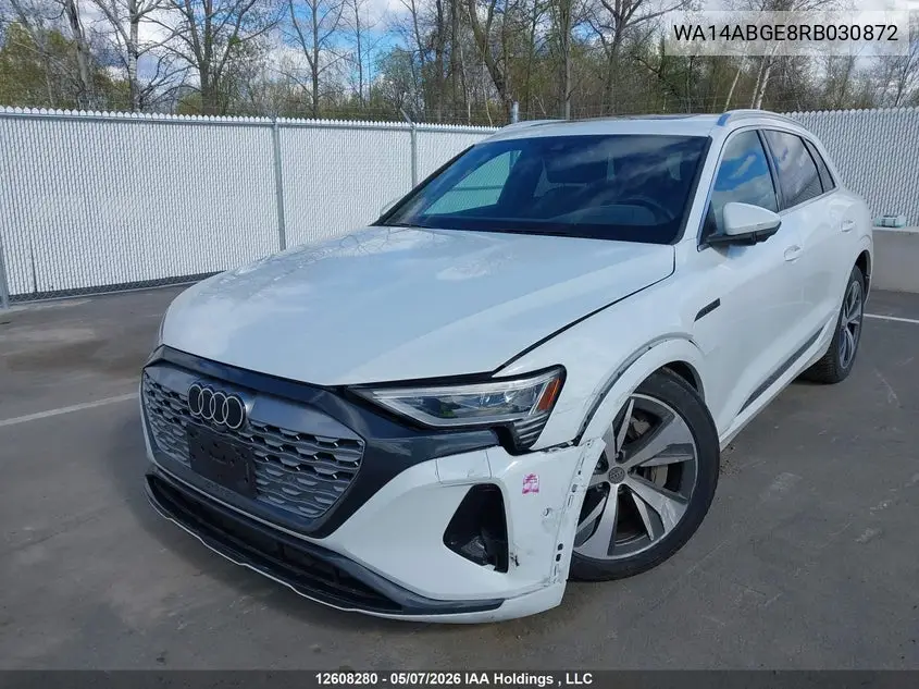 2024 Audi Q8 E-Tron VIN: WA14ABGE8RB030872 Lot: 12608280