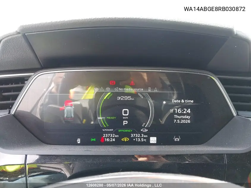 2024 Audi Q8 E-Tron VIN: WA14ABGE8RB030872 Lot: 12608280