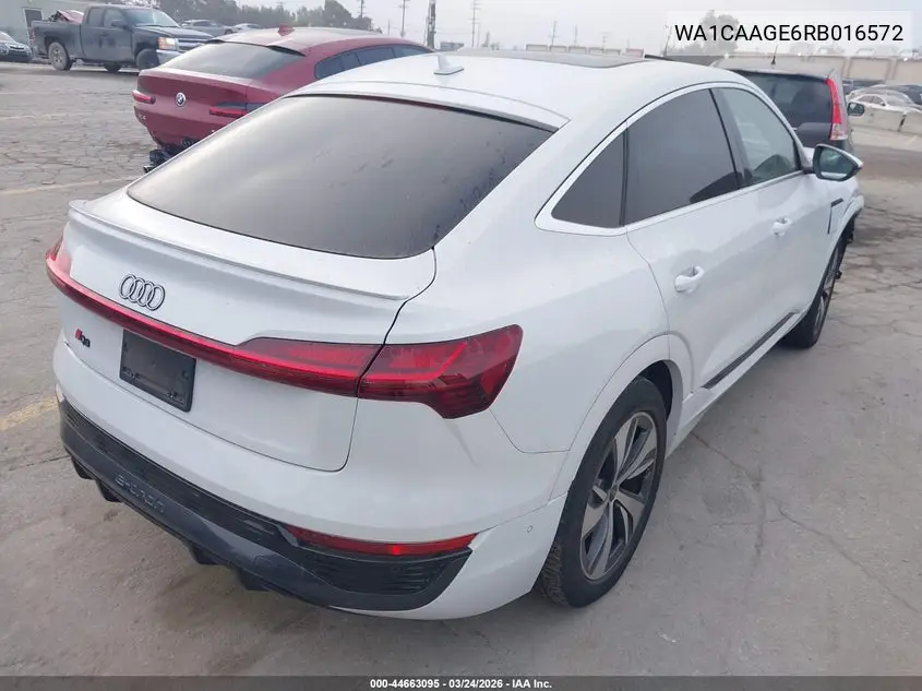 2024 Audi Q8 E-Tron S Line Premium Plus Quattro VIN: WA1CAAGE6RB016572 Lot: 44663095