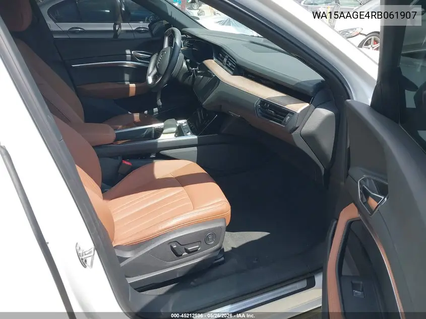 2024 Audi Q8 E-Tron Premium Plus Quattro VIN: WA15AAGE4RB061907 Lot: 45212596