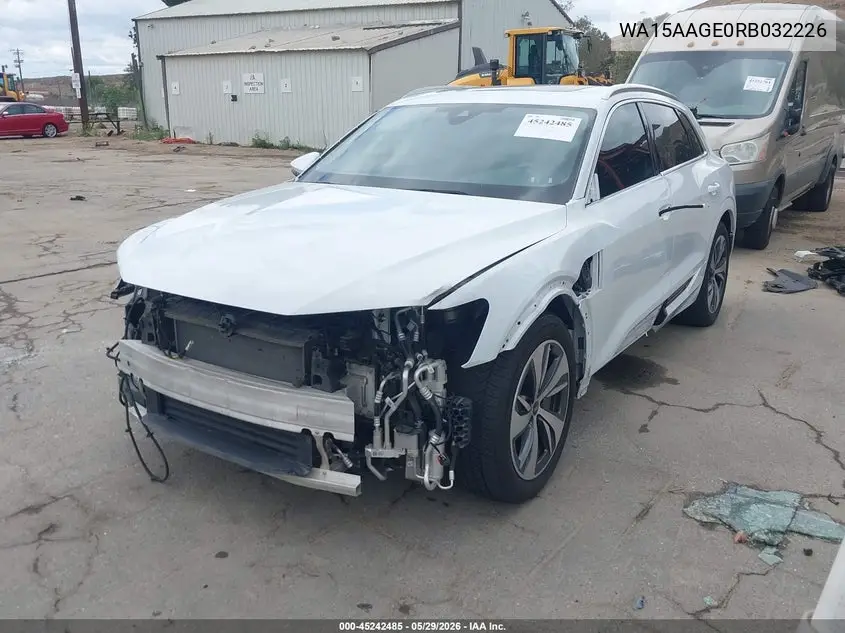 2024 Audi Q8 E-Tron Premium Plus Quattro VIN: WA15AAGE0RB032226 Lot: 45242485