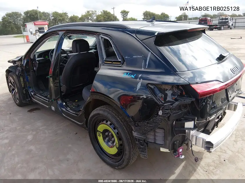 2024 Audi Q8 E-Tron Premium Plus Quattro VIN: WA15ABGE1RB025128 Lot: 45341666