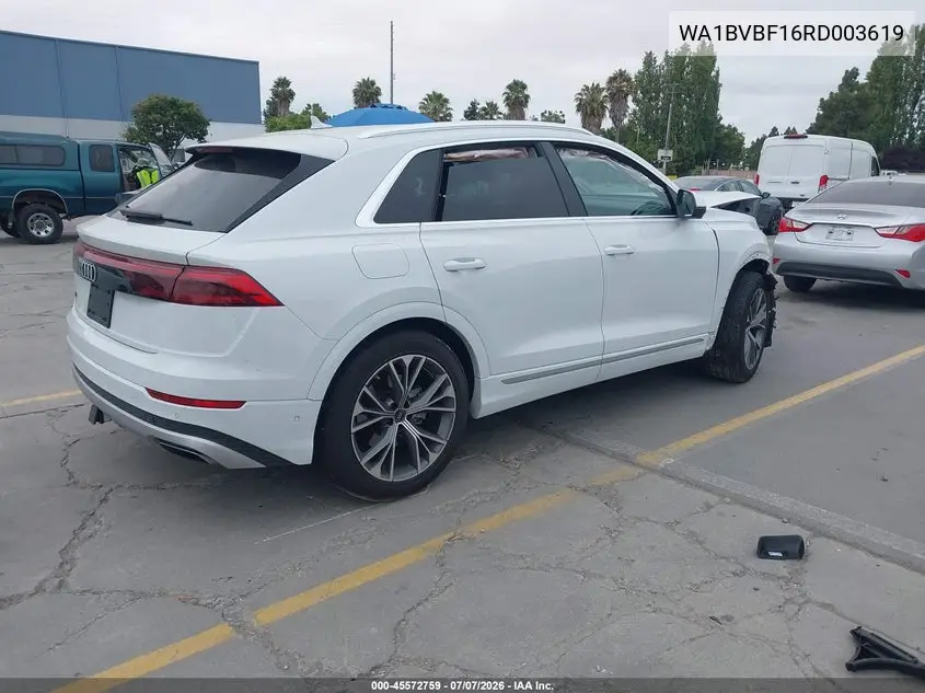 2024 Audi Q8 Premium Plus 55 Tfsi Quattro VIN: WA1BVBF16RD003619 Lot: 45572759