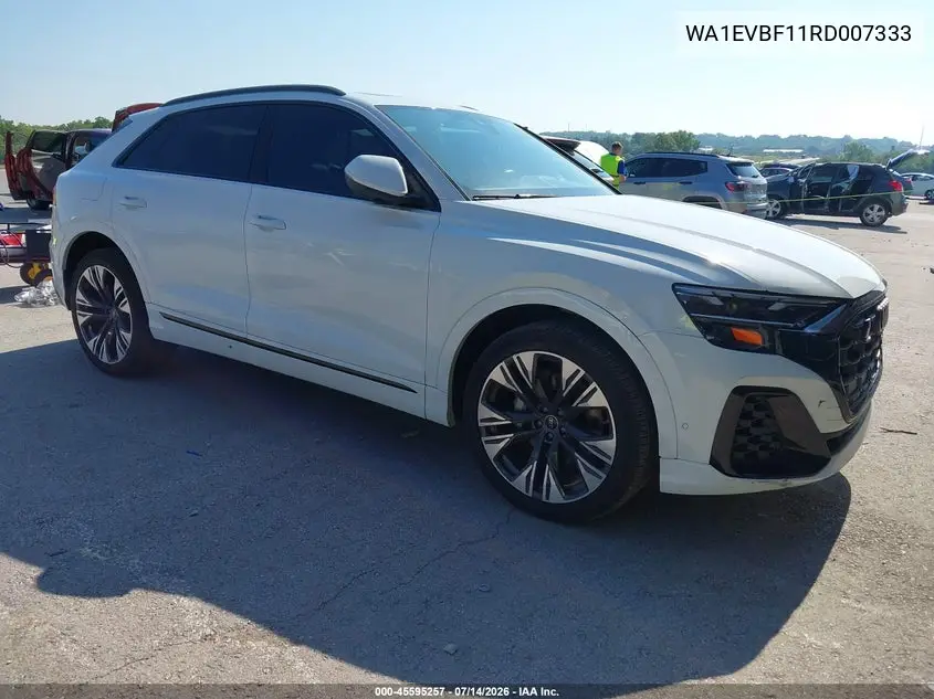 2024 Audi Q8 Premium Plus 55 Tfsi Quattro VIN: WA1EVBF11RD007333 Lot: 45595257