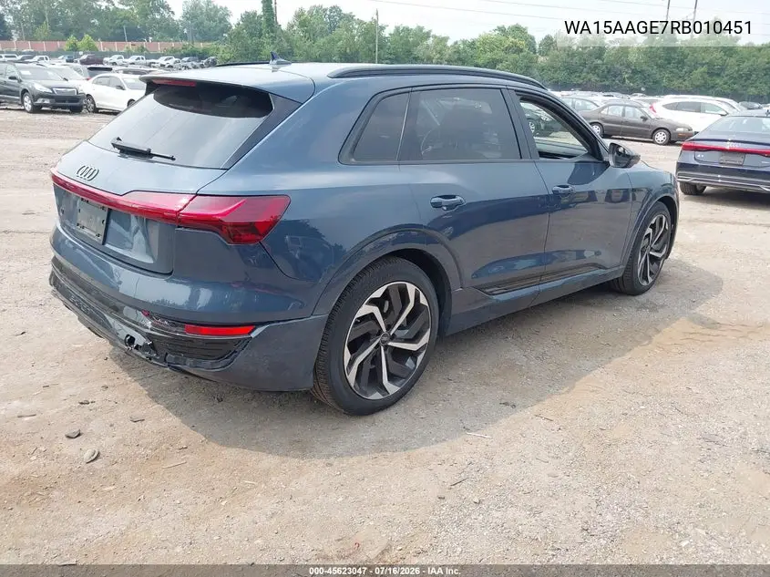 2024 Audi Q8 E-Tron Premium Plus Quattro VIN: WA15AAGE7RB010451 Lot: 45623047