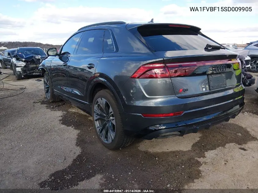 2025 Audi Q8 Prestige 55 Tfsi Quattro VIN: WA1FVBF15SD009905 Lot: 44155947