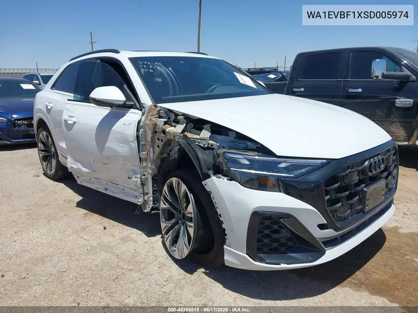 2025 Audi Q8 Premium Plus 55 Tfsi Quattro VIN: WA1EVBF1XSD005974 Lot: 45398518