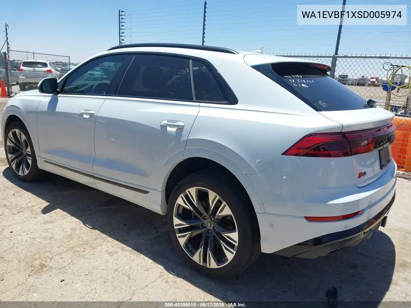 2025 Audi Q8 Premium Plus 55 Tfsi Quattro VIN: WA1EVBF1XSD005974 Lot: 45398518
