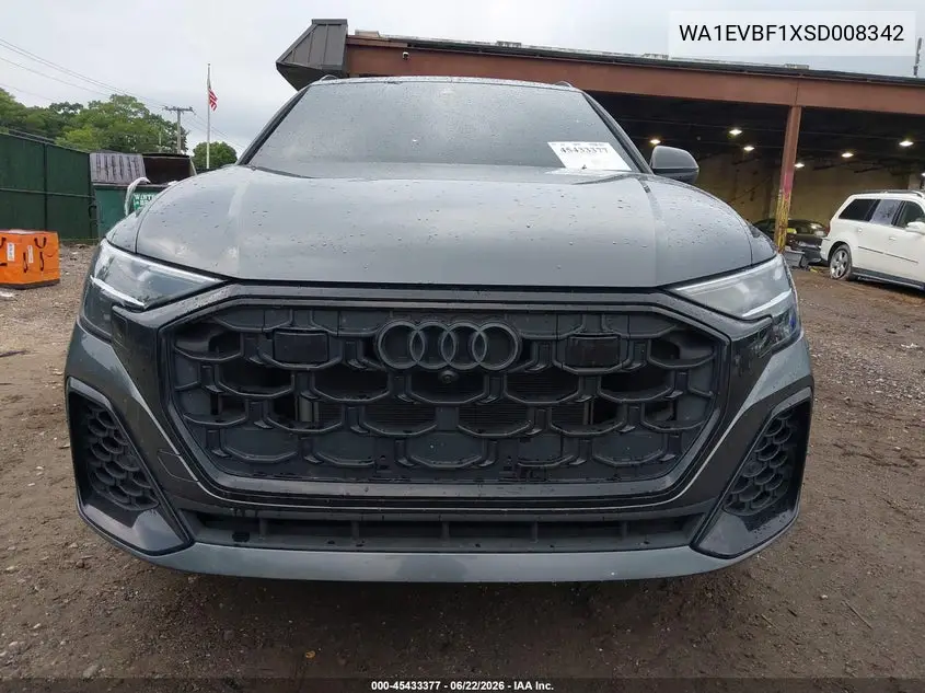 2025 Audi Q8 Premium Plus 55 Tfsi Quattro VIN: WA1EVBF1XSD008342 Lot: 45433377