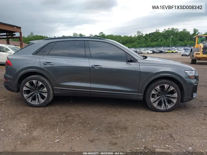 2025 Audi Q8 Premium Plus 55 Tfsi Quattro VIN: WA1EVBF1XSD008342 Lot: 45433377