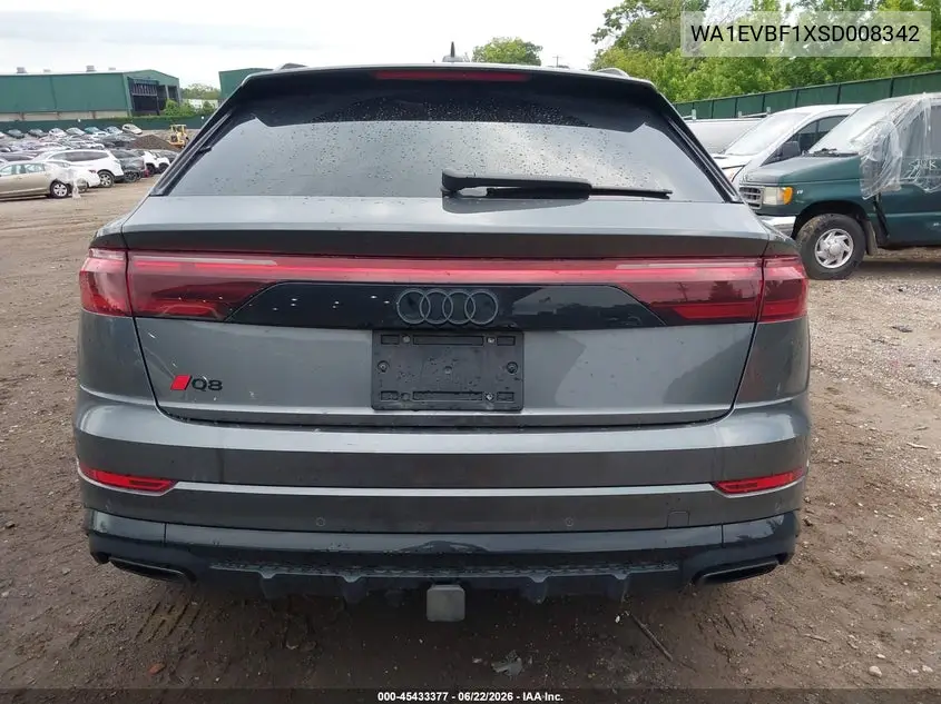 2025 Audi Q8 Premium Plus 55 Tfsi Quattro VIN: WA1EVBF1XSD008342 Lot: 45433377
