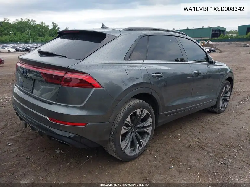 2025 Audi Q8 Premium Plus 55 Tfsi Quattro VIN: WA1EVBF1XSD008342 Lot: 45433377