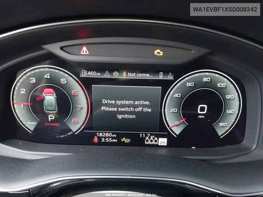 2025 Audi Q8 Premium Plus 55 Tfsi Quattro VIN: WA1EVBF1XSD008342 Lot: 45433377