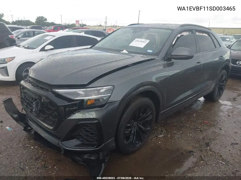 2025 Audi Q8 Premium Plus 55 Tfsi Quattro VIN: WA1EVBF11SD003465 Lot: 45539503